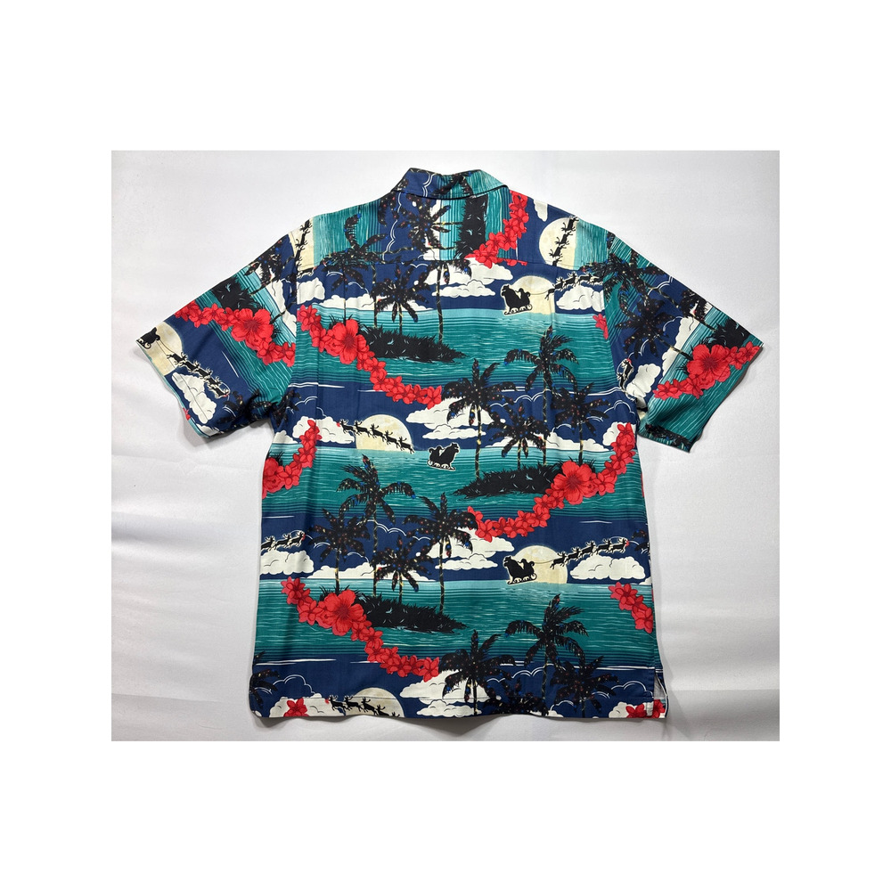 Tommy Bahama Men's Holiday Collection "Moonlight in Paradise" Button Up Shirt -L - Picture 4 of 7